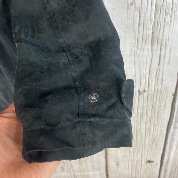 Maje Lambskin Leather Trim Anorak Jacket Size Medium - Picture 7 of 12